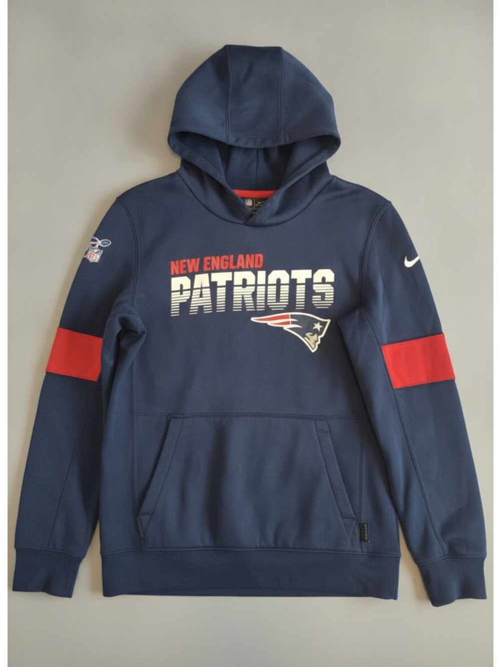 Nike New England Patriots NFL Hoodie Sweatshirt Dri-FIT Size Large